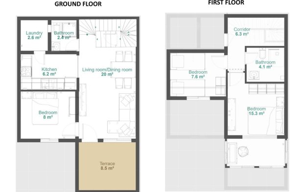 Resale - Duplex - Orihuela - Urbanización Perla del Mar