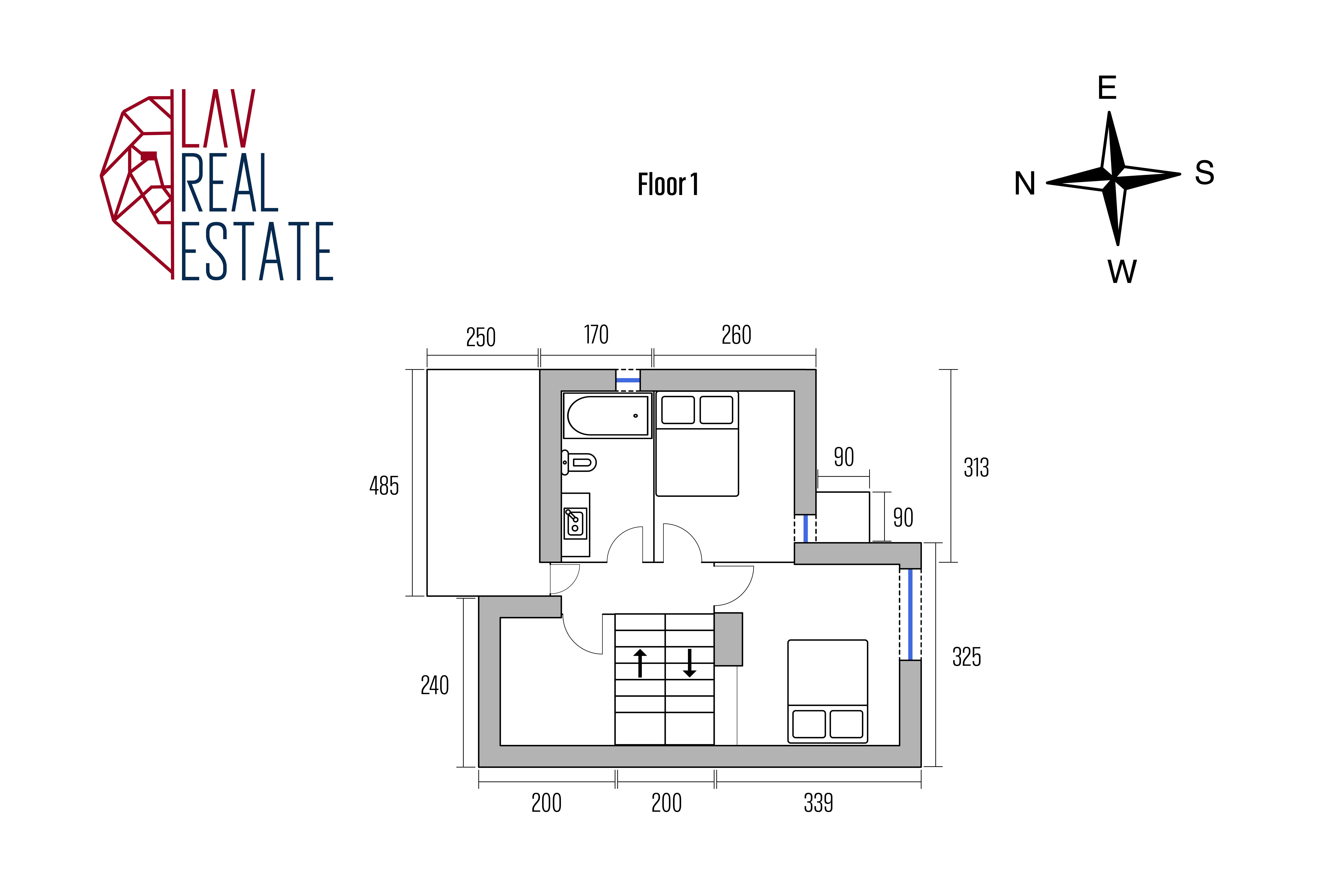 Plattegronden van de woning 2
