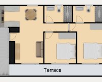 Resale - Bungalow - Pilar de la Horadada - Mil Palmeras